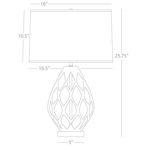 Odyssey Table Lamp By Robert Abbey Lighting W252