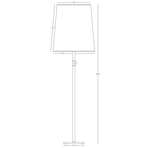 Robert Abbey Rico Espinet Buster Floor Lamp Style #2801