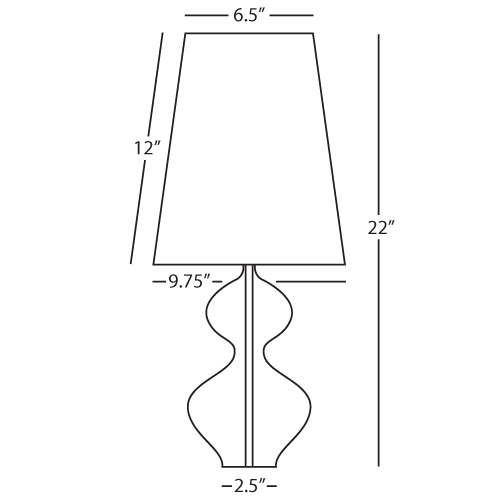 Robert Abbey Jonathan Adler Claridge Table Lamp Style 678