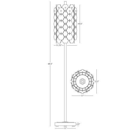 Robert Abbey Jonathan Adler Vienna Floor Lamp Style S867