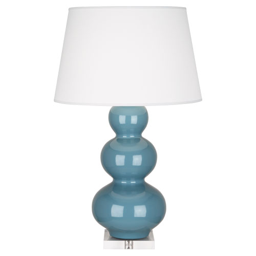Picture of TRIPLE GOURD LAMP STEEL BLUE