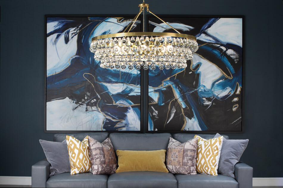 BLING CHANDELIER by Robert Abbey