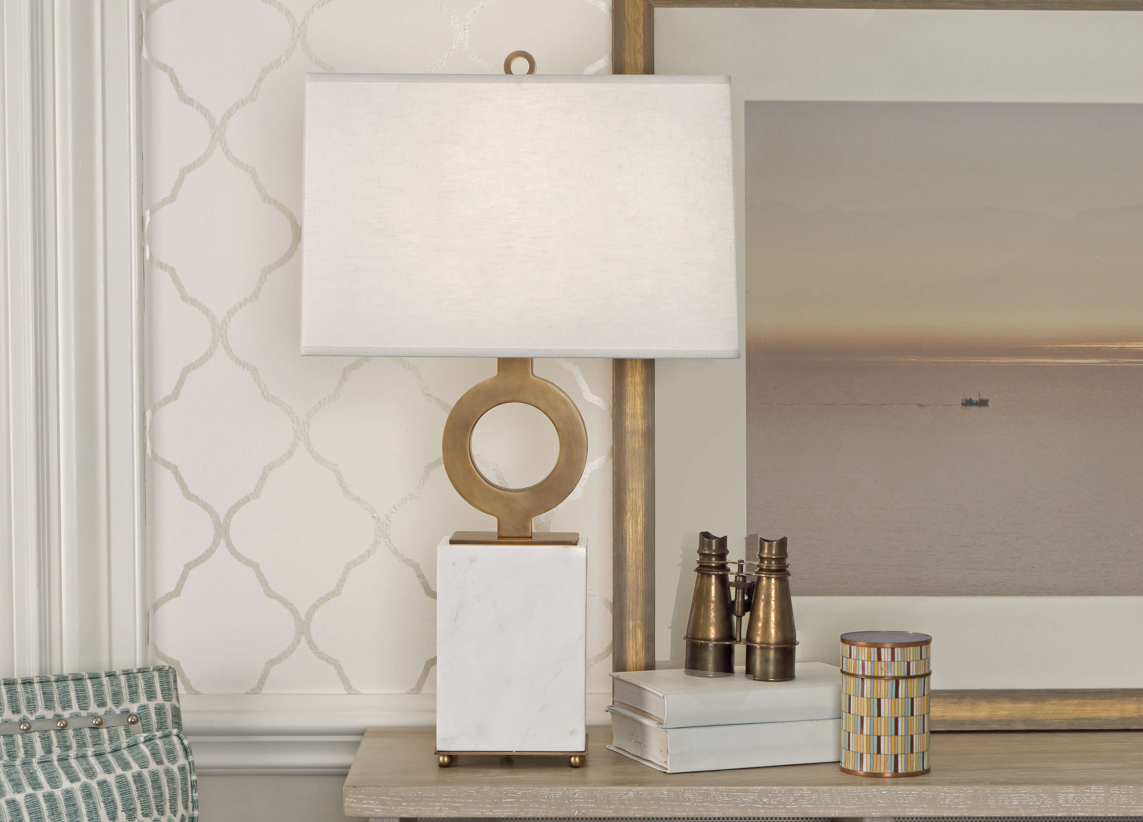 OCULUS TABLE LAMP by Robert Abbey