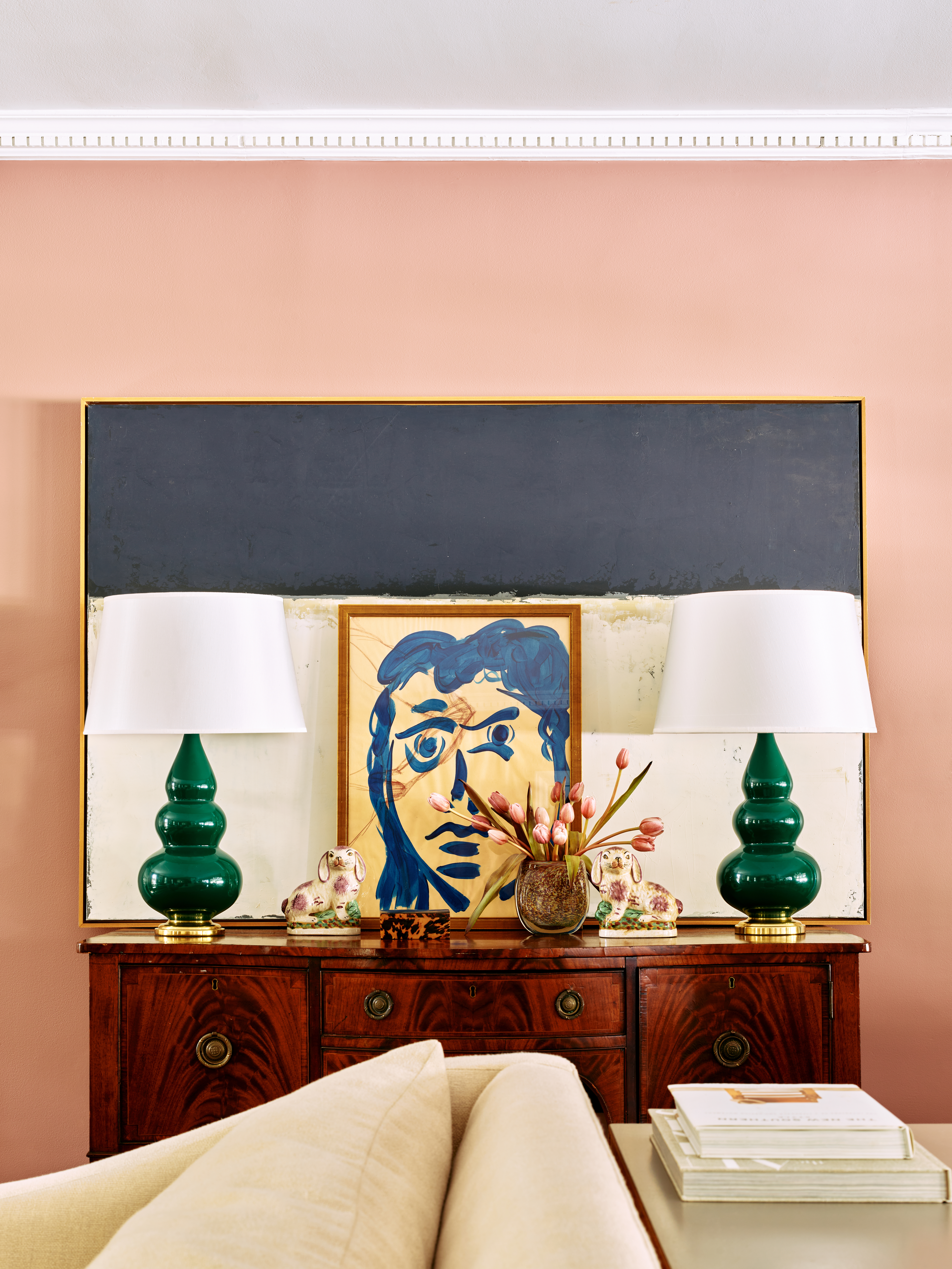 SMALL TRIPLE GOURD ACCENT LAMP by Robert Abbey