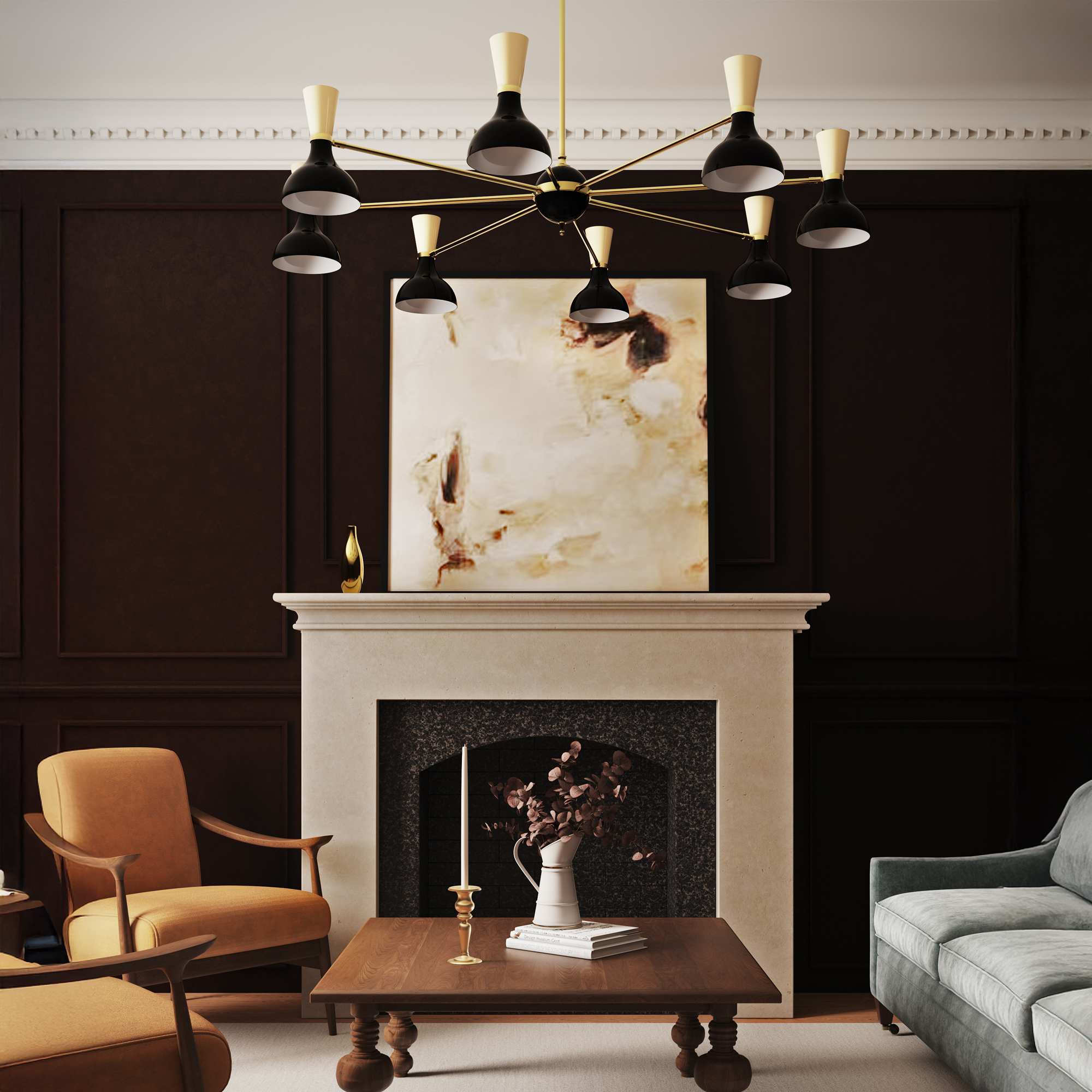 CLARE CHANDELIER by Robert Abbey