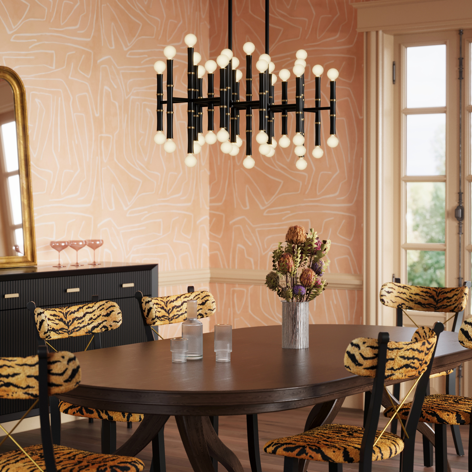 KANE CHANDELIER by Robert Abbey