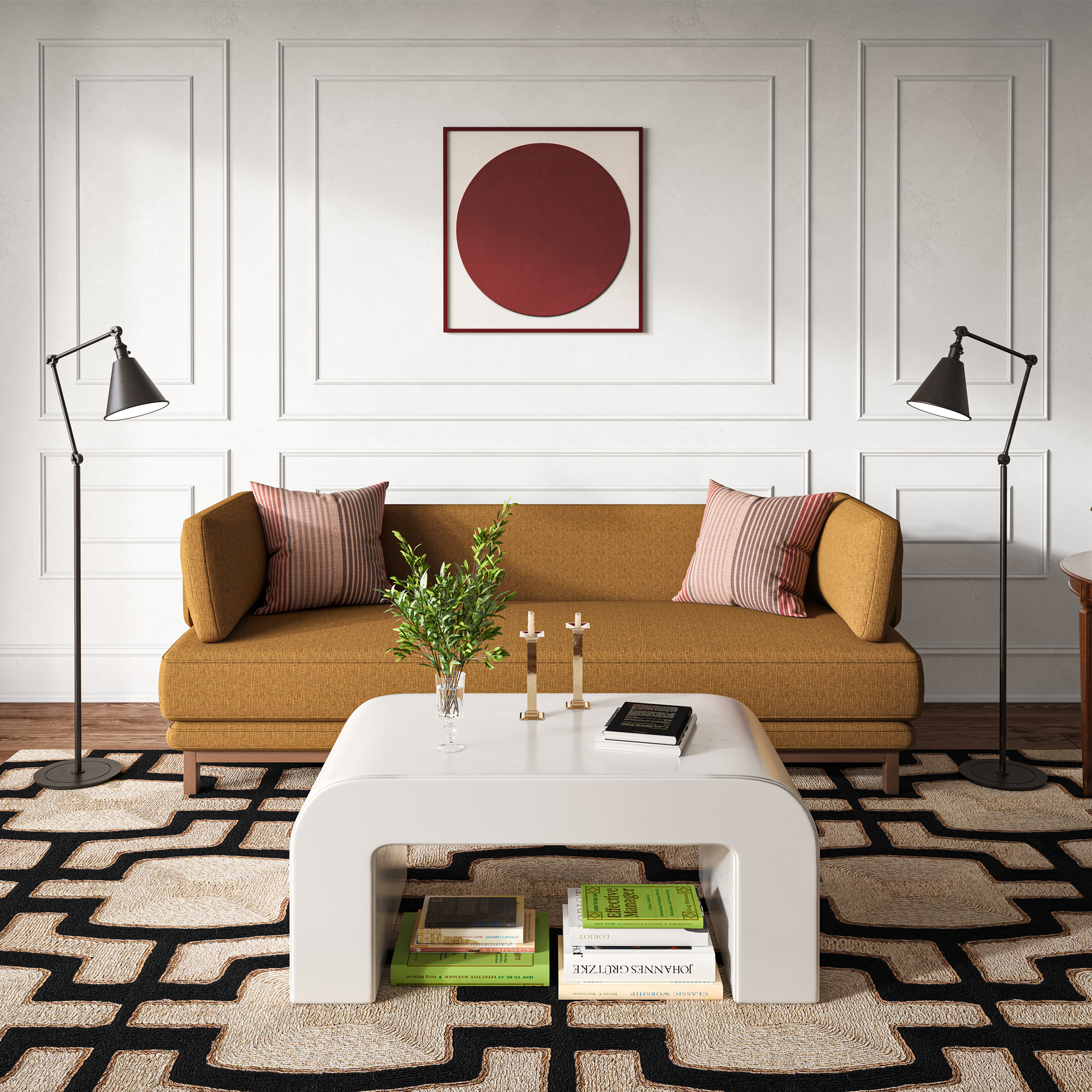 ALLOY FLOOR LAMP by Robert Abbey