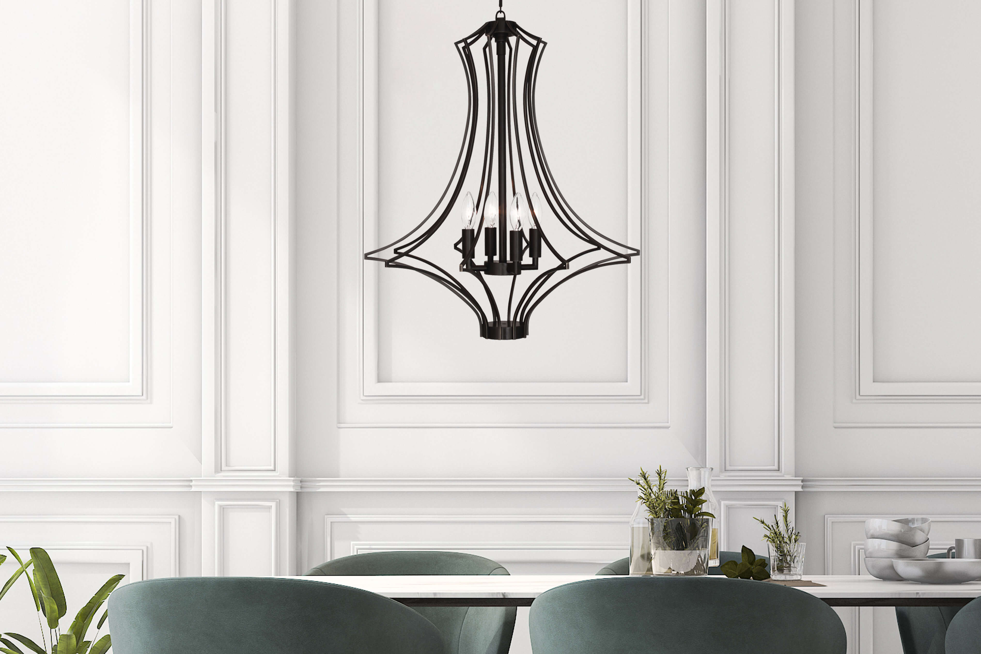 GRACE CHANDELIER by Robert Abbey