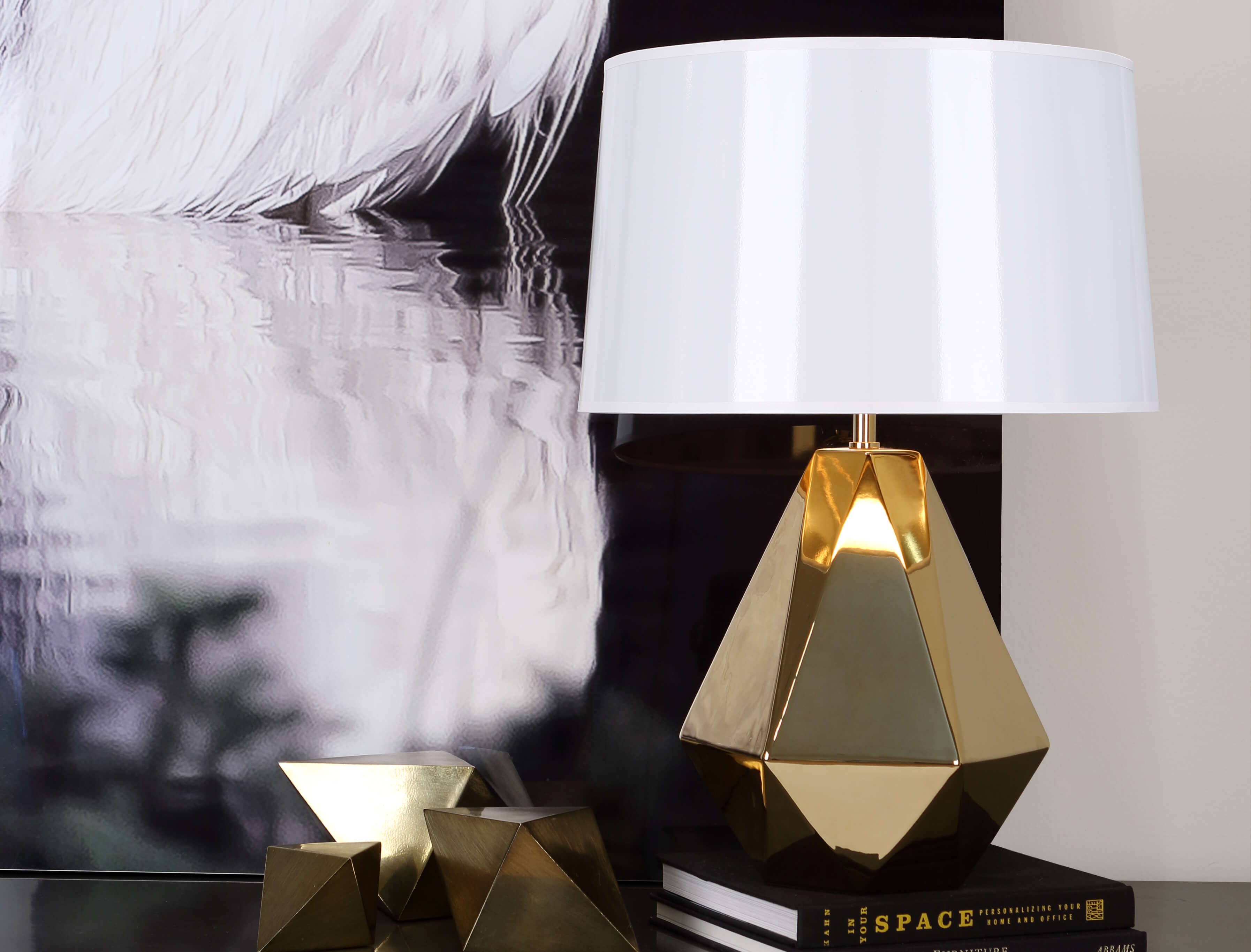 DELTA TABLE LAMP by Robert Abbey