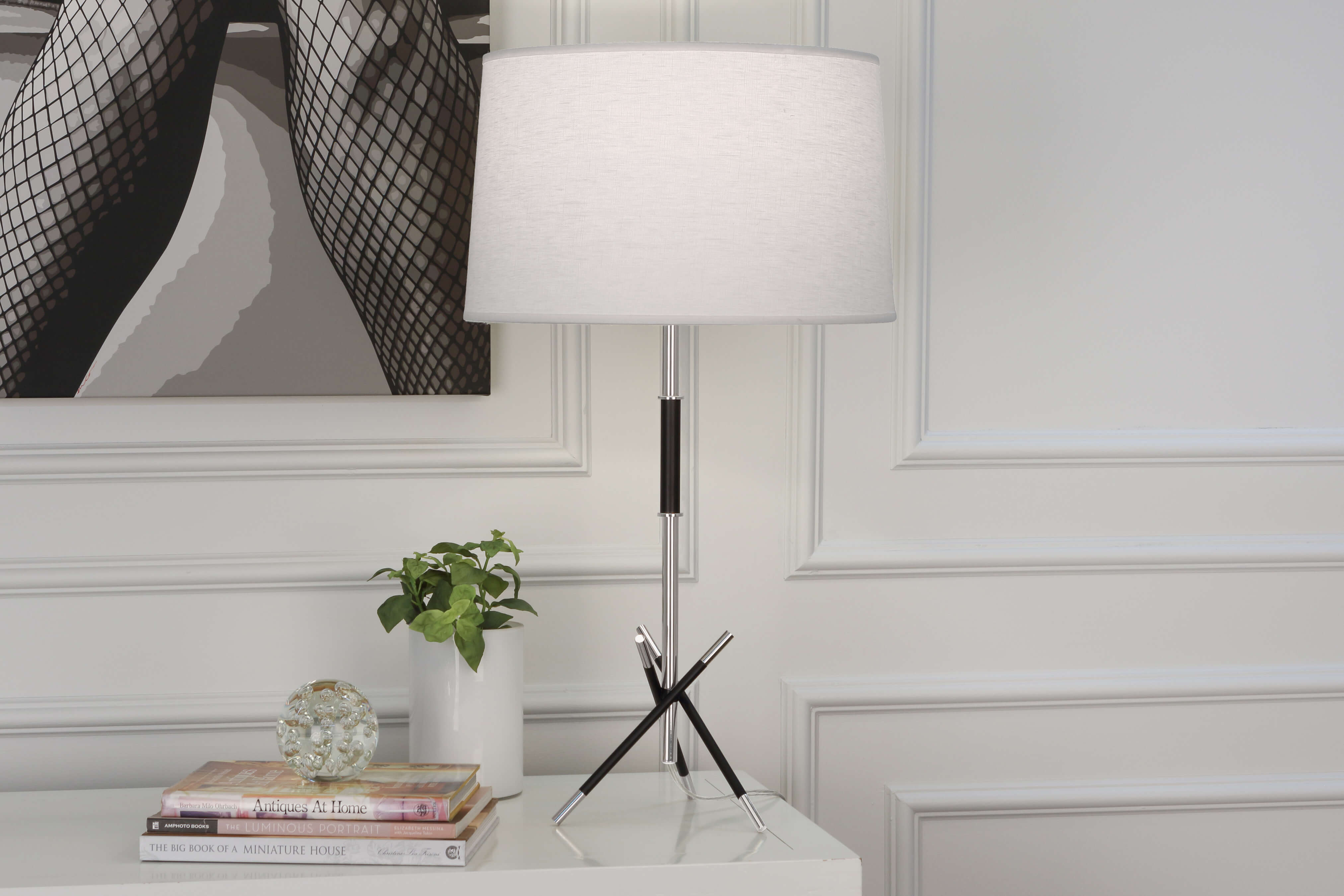 THATCHER TABLE LAMP by Robert Abbey